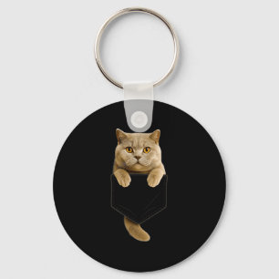 Porte-clés British Shorthair Cat Pocket Cadeaux Chat Maman Ch