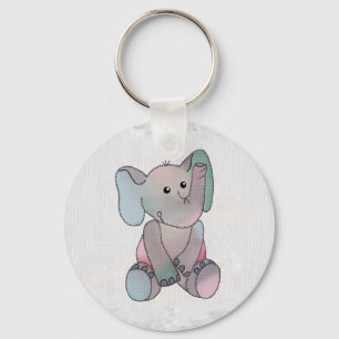 Porte-clés Broderie éléphant