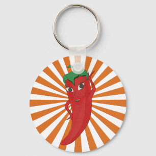 Porte-clés Broderie Red Hot Pepper Diva Faux