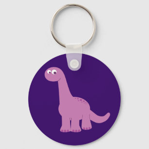 Porte-clés Brontosaurus pourpre Dinosaur