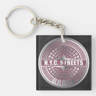 Porte-clés Bronx de couverture de trou