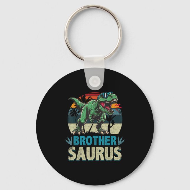 Porte-clés Brothersaurus T Rex Dinosaur Brother Famille Sauru (Recto)