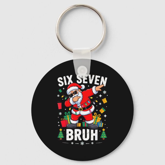 Porte-clés Bruh 67 Six Seven Santa Dabbing Christmas  (Recto)