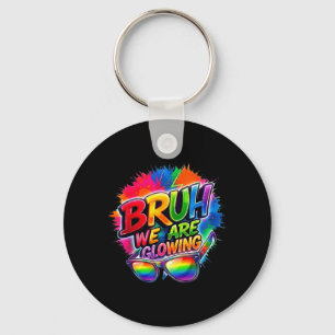 Porte-clés Bruh Brillant à l'Ère Glowing Bonjour Vacances d'É