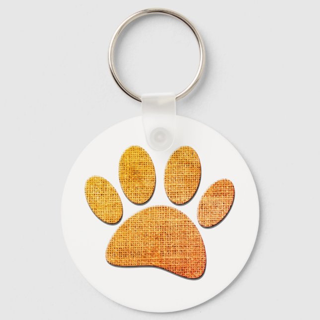 Porte-clés Brûlure à mâchoires pour chien - Impression âgée (Recto)
