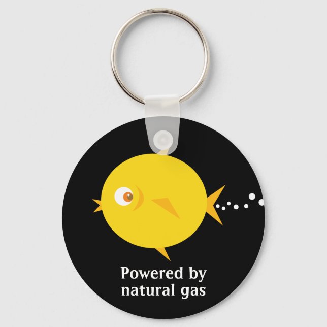 Porte-clés Bubbles The BlowFish_Powered par le gaz naturel (Recto)