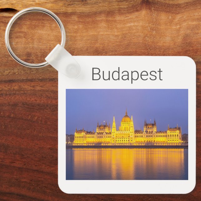 Porte-clés Budapest Parlement Panorama Hongrie (Recto)