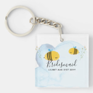 Porte-clés BUDGET Bridesmaid Fête de la mariée Dons Bumble BE