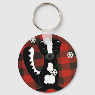 Porte-clés Buffalo Check Woodland Skunk Keychain