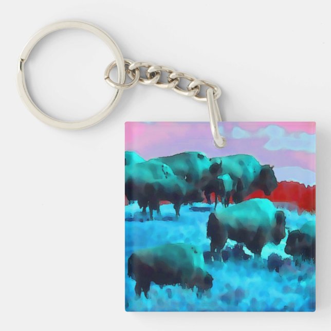 Porte-clés Buffles (Devant)