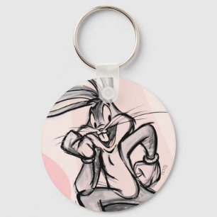 Porte-clés BUGS BUNNY™ Thinker rose pâle
