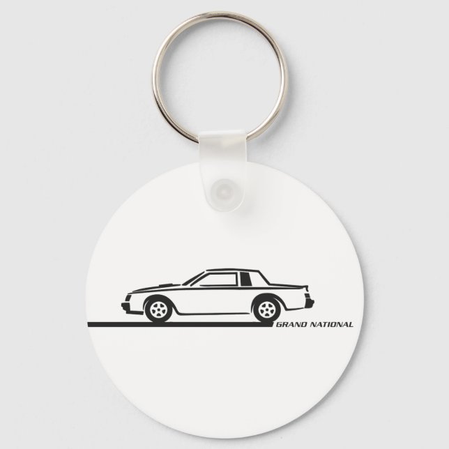 Porte-clés Buick Grand National Black Car (Recto)