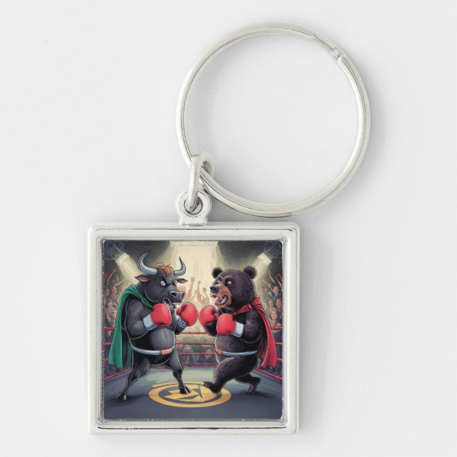 Porte-clés Bull et ours (Devant)