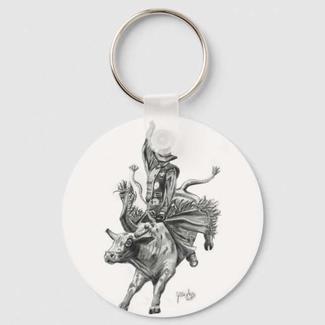 Porte-clés Bull Rider (Recto)