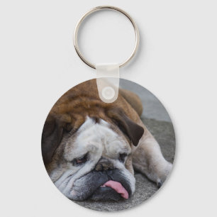 Porte-clés bulldog anglais