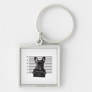 Porte-clés Bulldog Bad Chien Jail Frenchie Chien Maman Lover