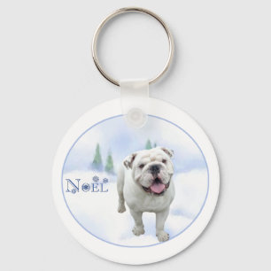 Porte-clés Bulldog Noel Porte - clé