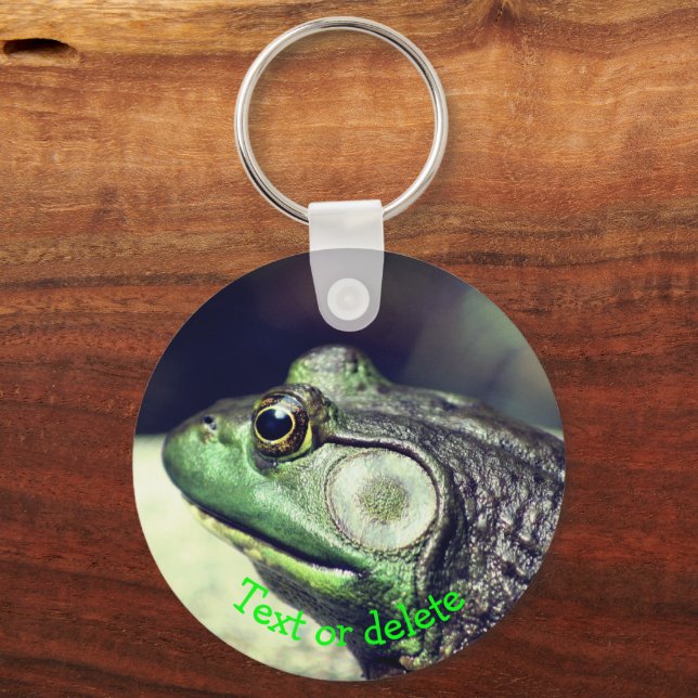 Porte-clés Bullfrog Thoughts Nature Personnalisée (Recto)