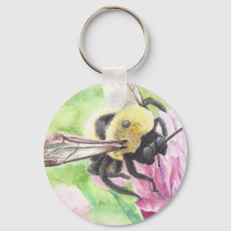 Porte-clés Bumblebee dans les fleurs