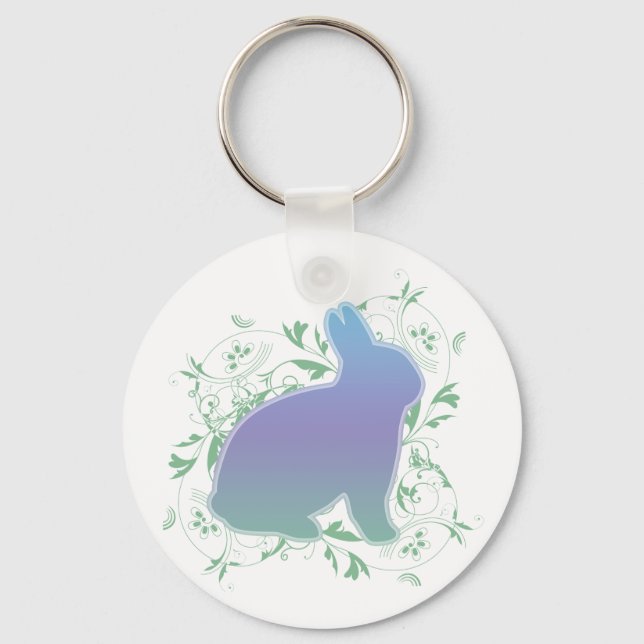 Porte-clés Bunny Arc-en-Ciel Pastel (Recto)