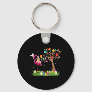 Porte-clés Bunny Flamingo Easter Cute Flamingo Lovers