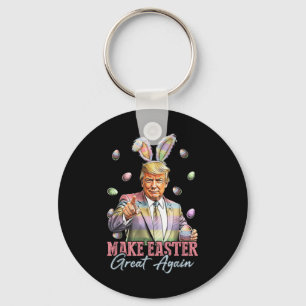 Porte-clés Bunny Funny Trump Rendre Pâques grand Rabbit H