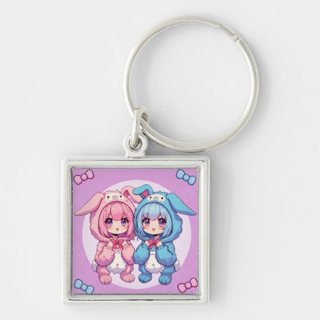 Porte-clés Bunny Twins (Devant)