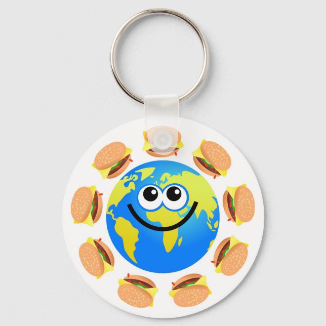 Porte-clés Burger Globe (Recto)