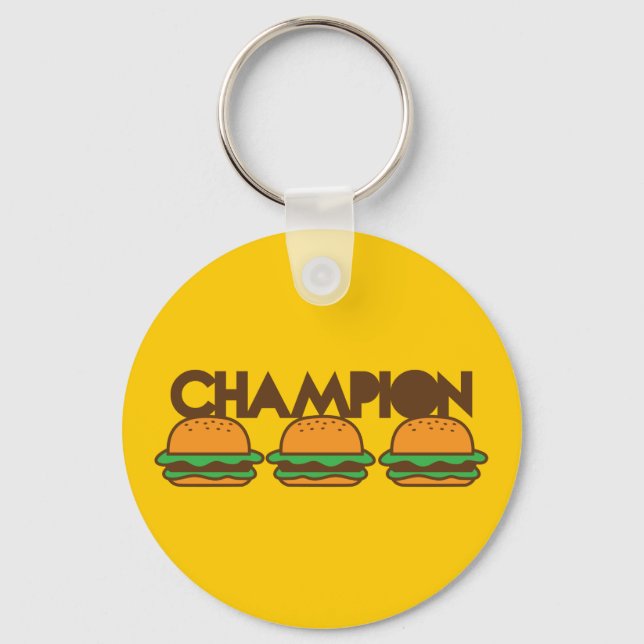 Porte-clés BURGERS DE CHAMPION, maman ! (Recto)