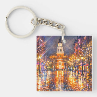 Porte-clés Burlington Vermont Church Street Acrylic Keychain