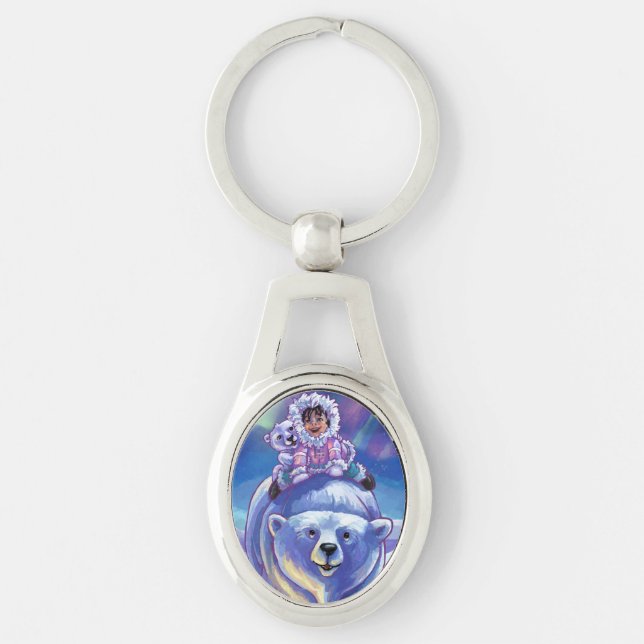 Porte-clés Bus à ours polaire (Devant)