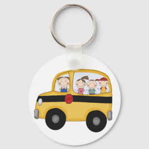 Porte-clés Bus scolaire avec T-shirts et cadeaux pour enfants