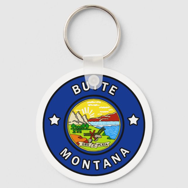 Porte-clés Butte Montana (Recto)