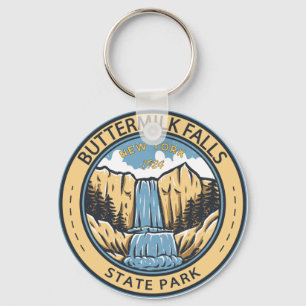 Porte-clés Buttermilk Falls State Park New York Badge