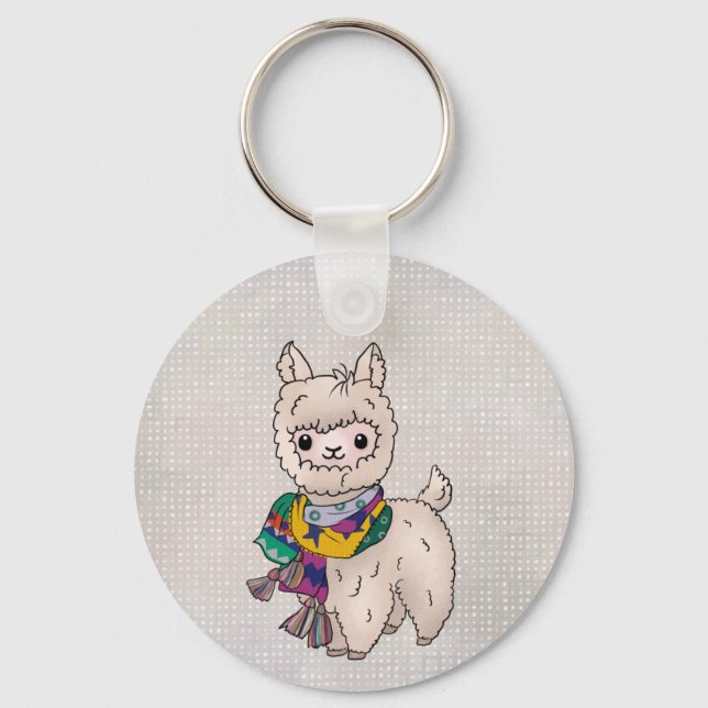 Porte-clés Button de Winterlama (Recto)
