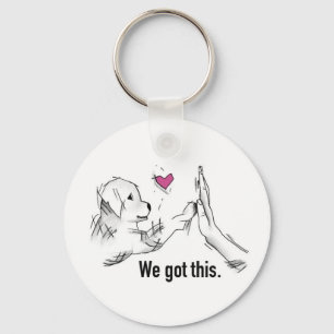 Porte-clés Button Key Ring - We Got This