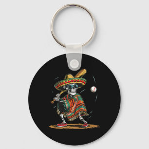 Porte-clés Bysebyll Skeleton Mexicain Sombrero Cinco De Mayo
