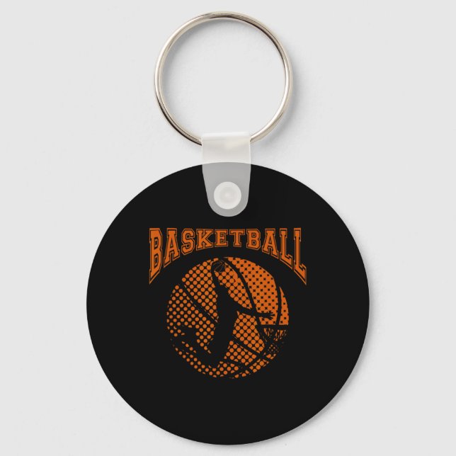 Porte-clés Bysketbyll Joueur Dunk Sport Coach Jeu d'équipe Co (Recto)