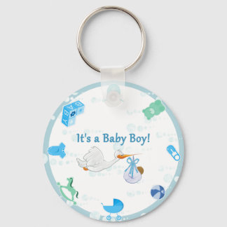 Porte-clés C’est un garçon - Baby shower personnalisé