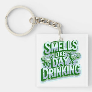 Porte-clés Ça sent le verre du jour