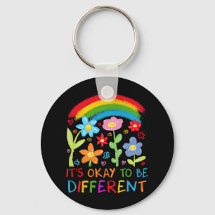 Porte-clés Ça Va Être Un Autisme Différent Rainbow Boho Neuro