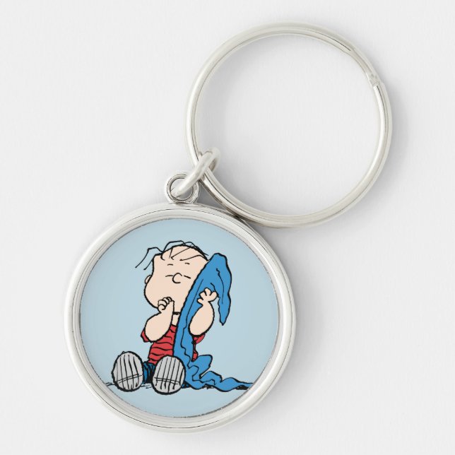 Porte-clés cacahuètes | Linus et sa couverture (Devant)