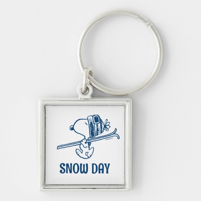 Porte-clés cacahuètes | Snoopy Ski Trip (Devant)