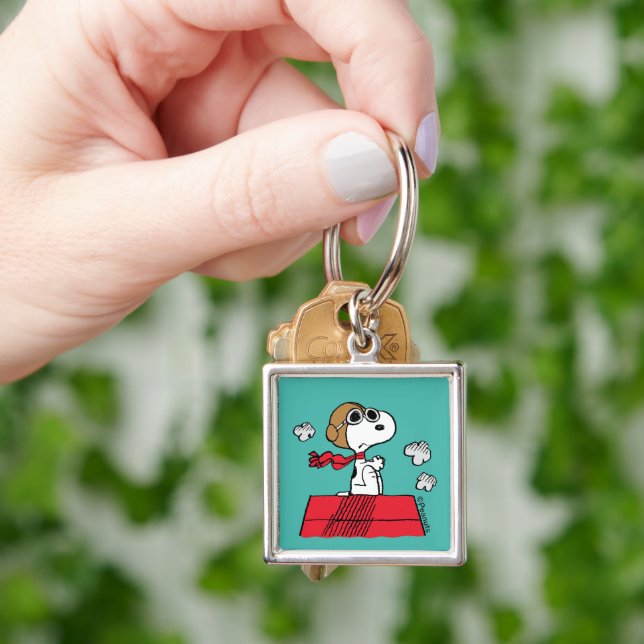 Porte-clés cacahuètes | Snoopy the Flying Ace (main)