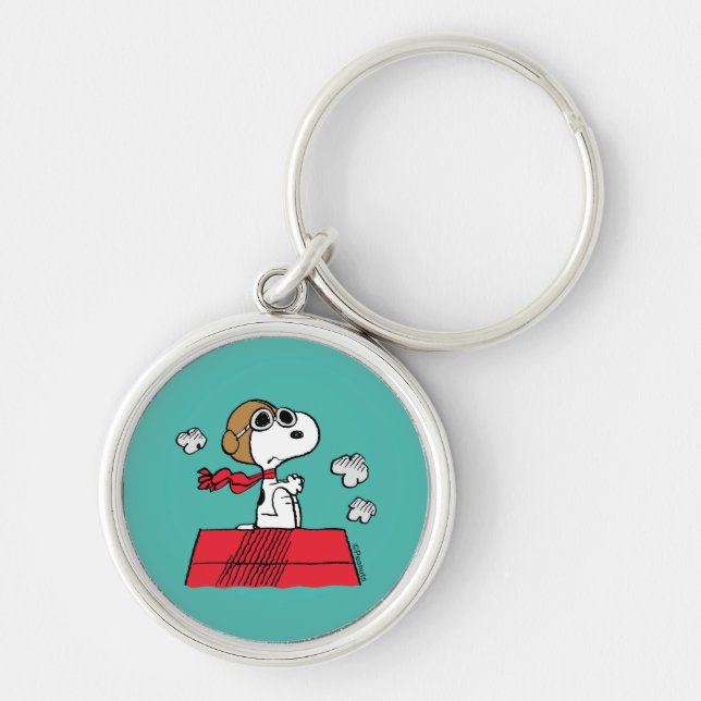 Porte-clés cacahuètes | Snoopy the Flying Ace (Devant)