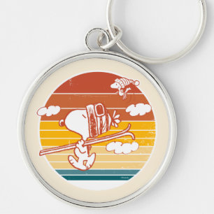 Porte-clés cacahuètes   Snoopy & Woodstock Ski Trip