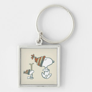 Porte-clés cacahuètes   Snoopy & Woodstock Ski Trip