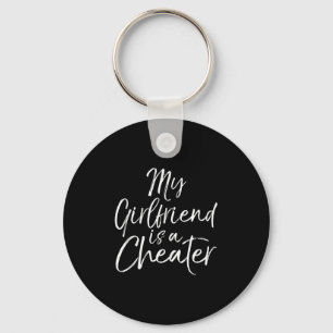 Porte-clés Cadeau Blague de Séparation Ma Copine Est Une