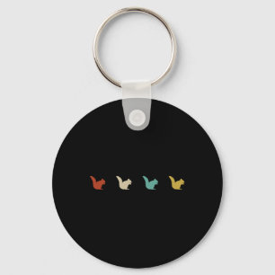 Porte-clés Cadeau d'animal de camping de randonnée d'écureuil