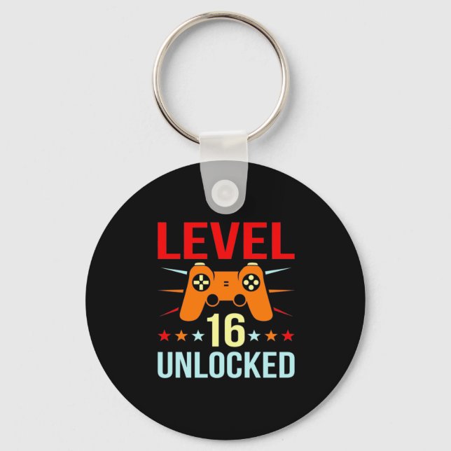 Porte-clés Cadeau d'anniversaire | Gamer déverrouillé de nive (Recto)